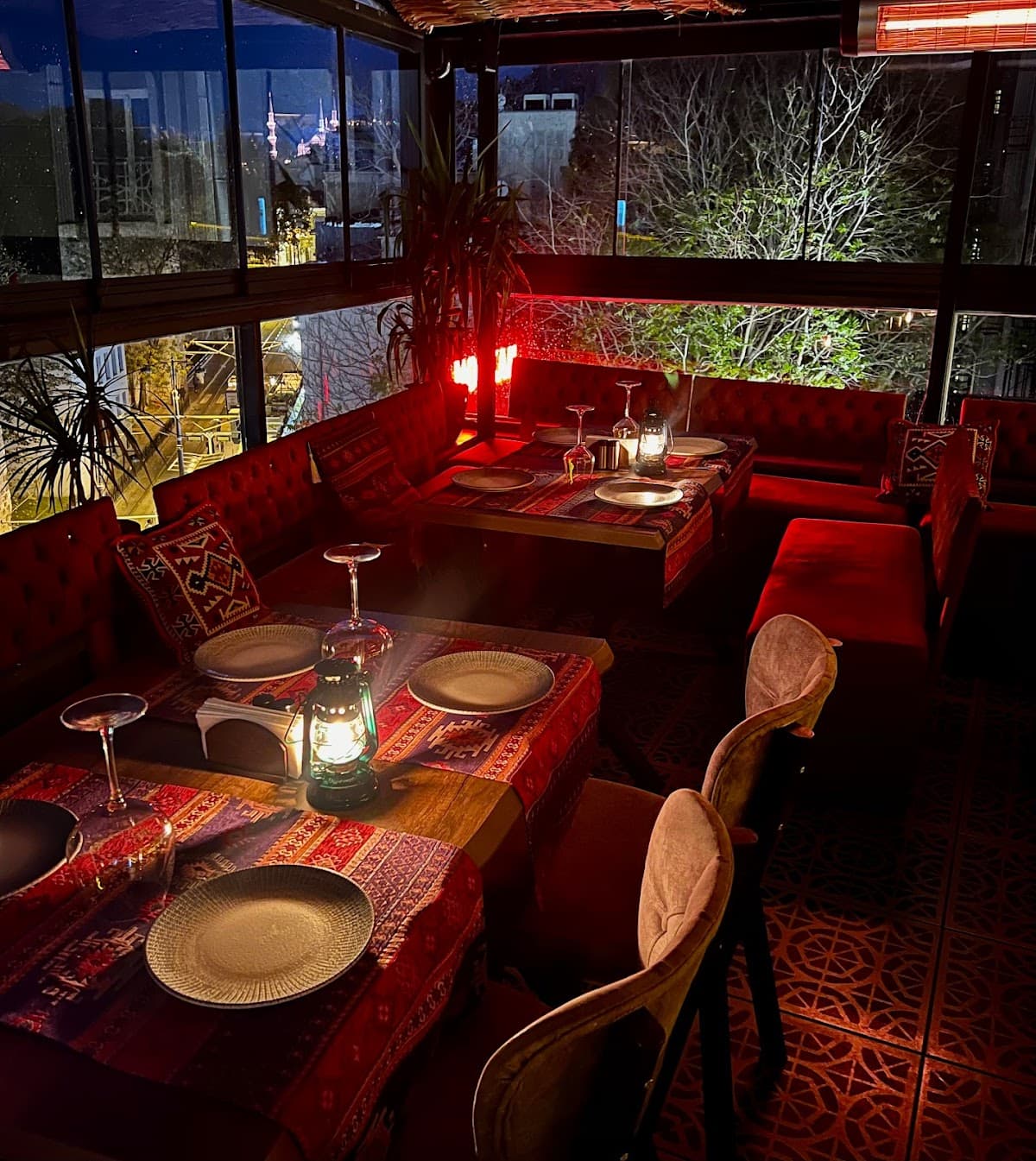 Pleasure terrace roof top restaurant